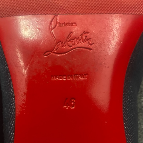 $1200 Christian Louboutin Loafers Men’s Size 12Signature Crest Embroidered - Picture 6 of 12